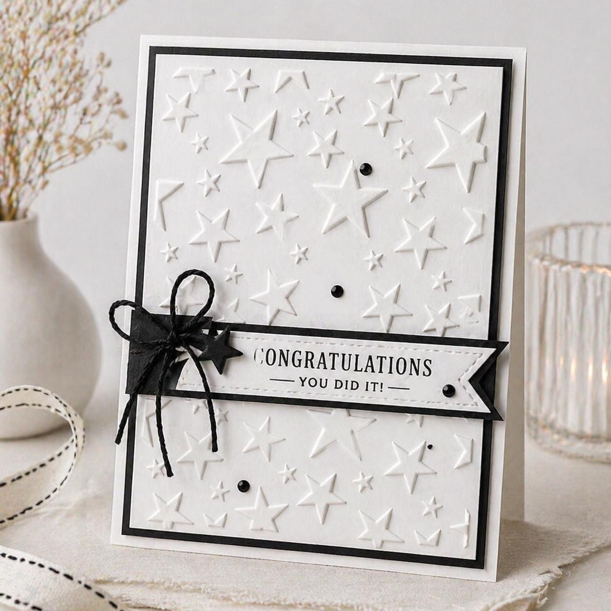 Star Background Embossing Folder for Paper Crafts and Card Making 105x148mm