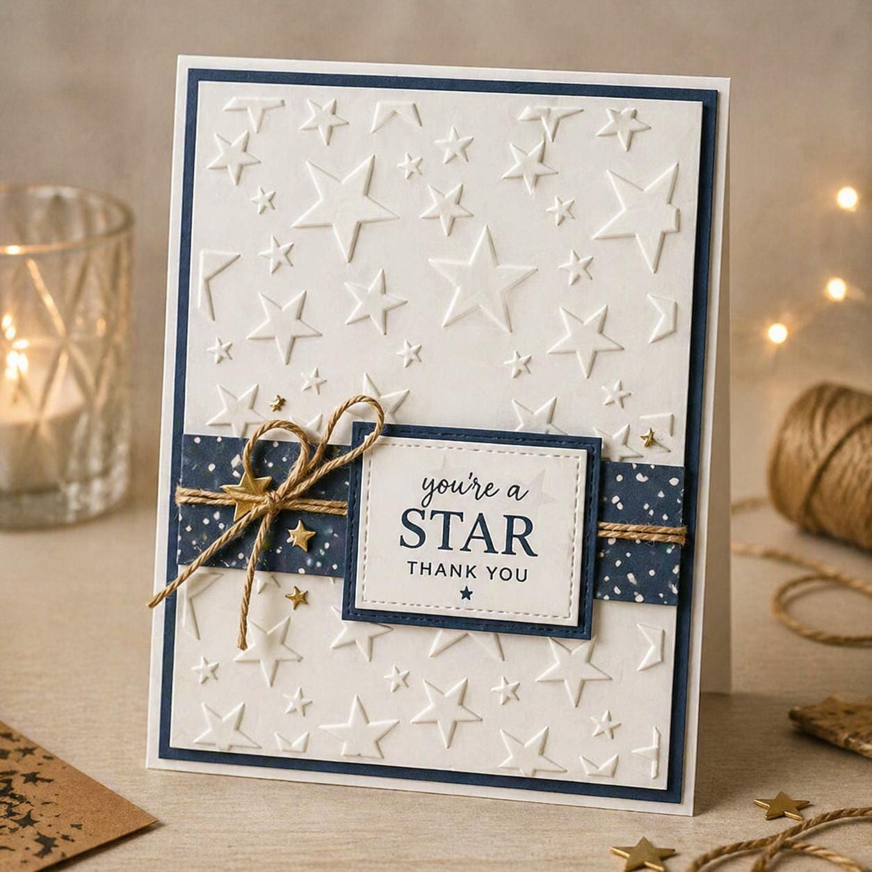 Star Background Embossing Folder for Paper Crafts and Card Making 105x148mm