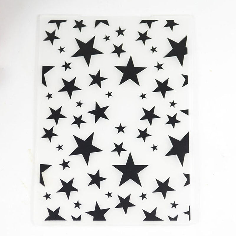 Star Background Embossing Folder for Paper Crafts and Card Making 105x148mm
