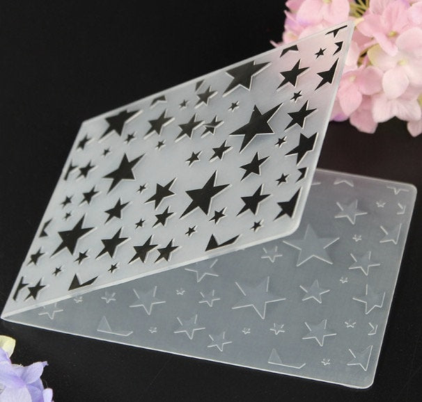 Star Background Embossing Folder for Paper Crafts and Card Making 105x148mm