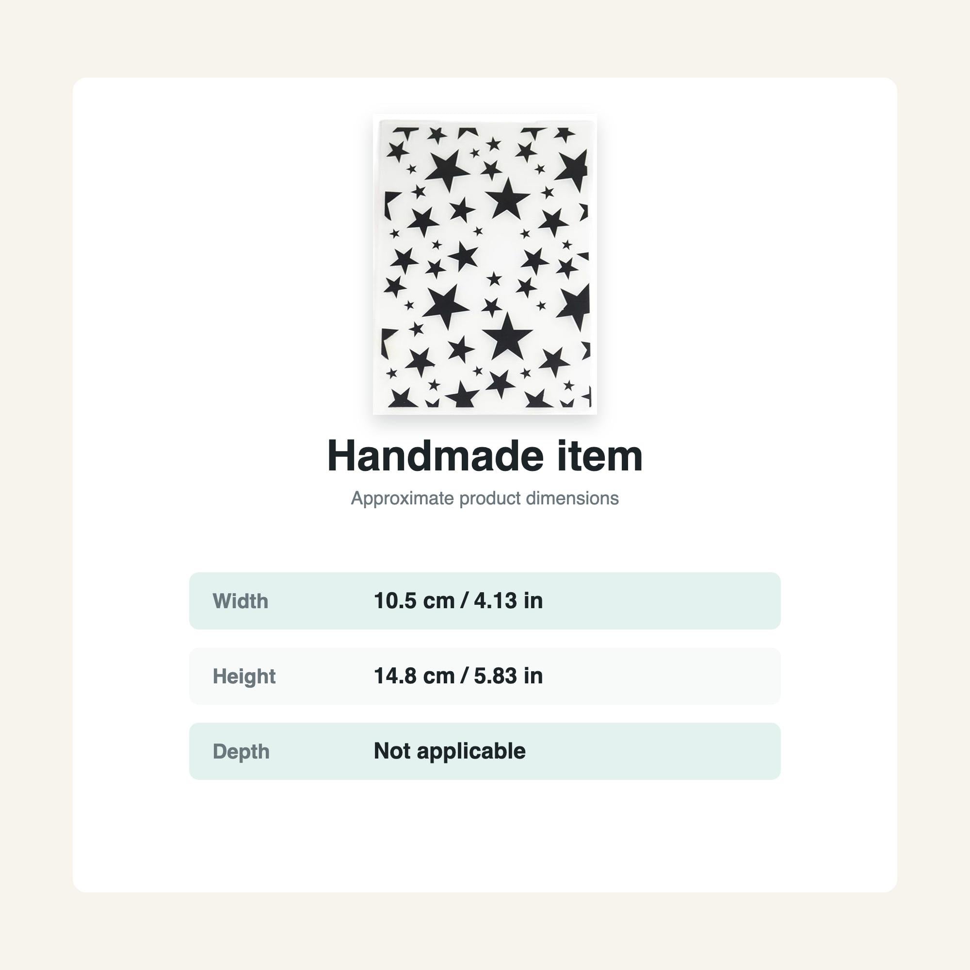 Star Background Embossing Folder for Paper Crafts and Card Making 105x148mm