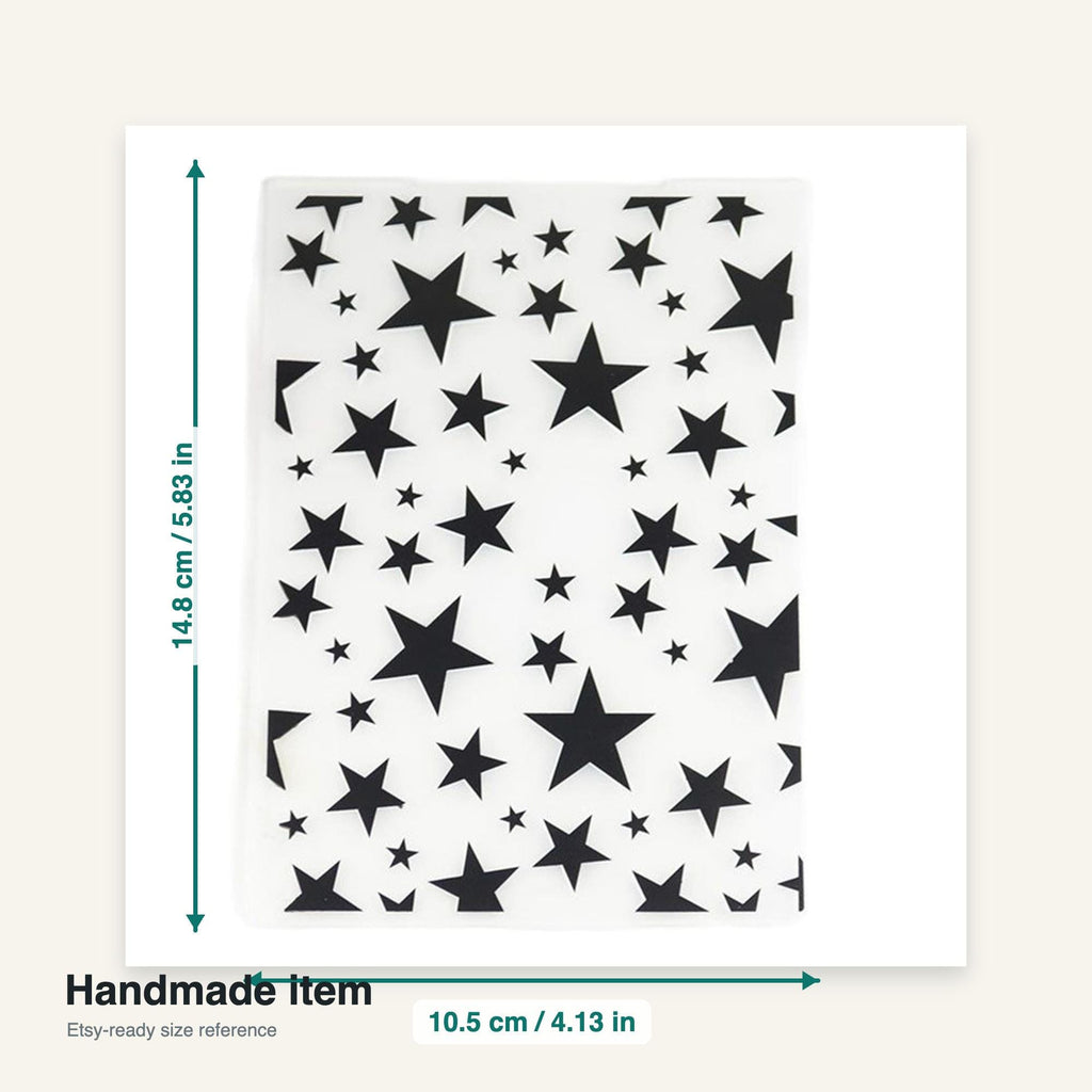Star Background Embossing Folder for Paper Crafts and Card Making 105x148mm