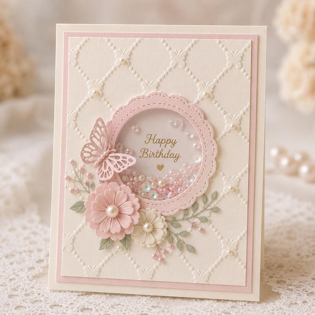 Diamond Grid Embossing Folder for Card Making & Paper Crafts 100x75mm
