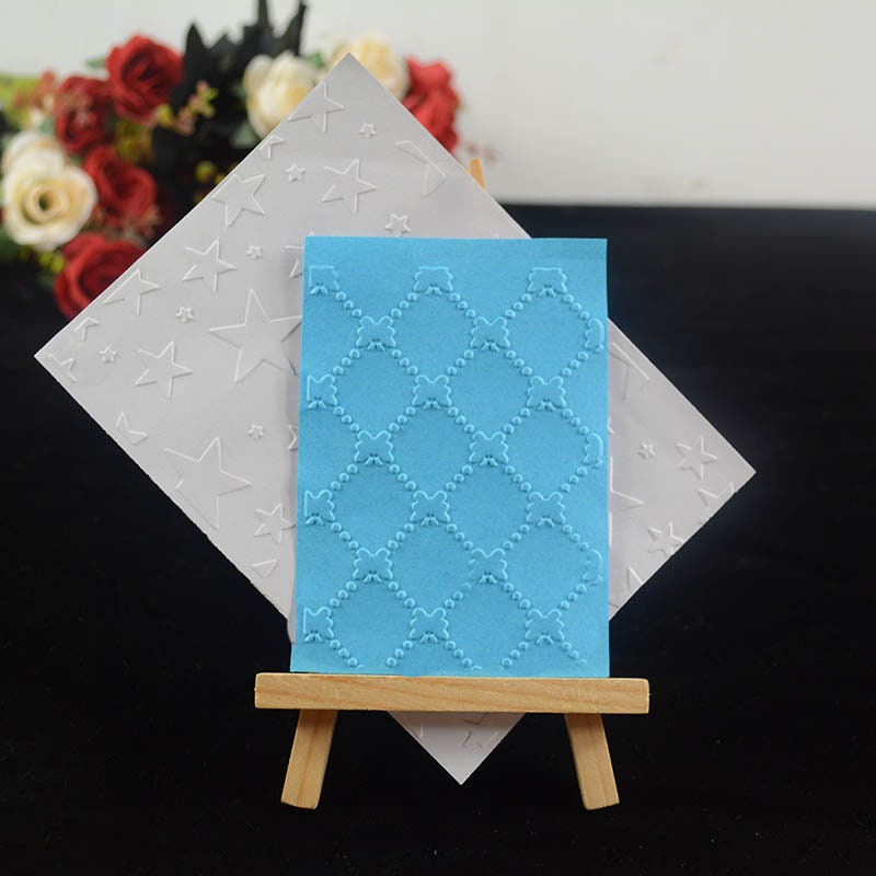 Diamond Grid Embossing Folder for Card Making & Paper Crafts 100x75mm