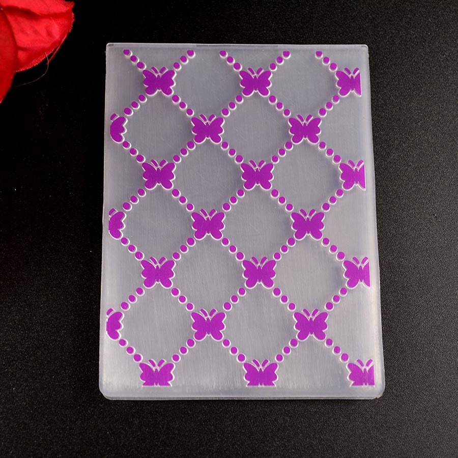 Diamond Grid Embossing Folder for Card Making & Paper Crafts 100x75mm