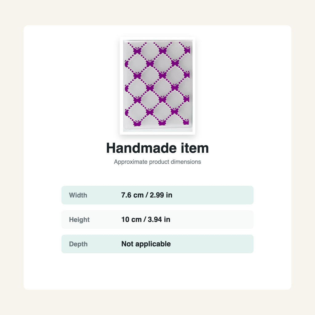 Diamond Grid Embossing Folder for Card Making & Paper Crafts 100x75mm