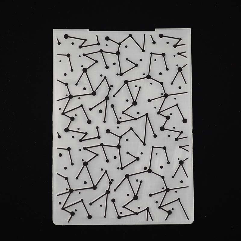 Constellation Embossing Folder for Card Making & Paper Crafts, 105x148mm Background Stencil