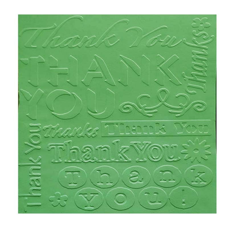 Thanks Background Embossing Folder for Card Making and Paper Crafts, 154x152mm