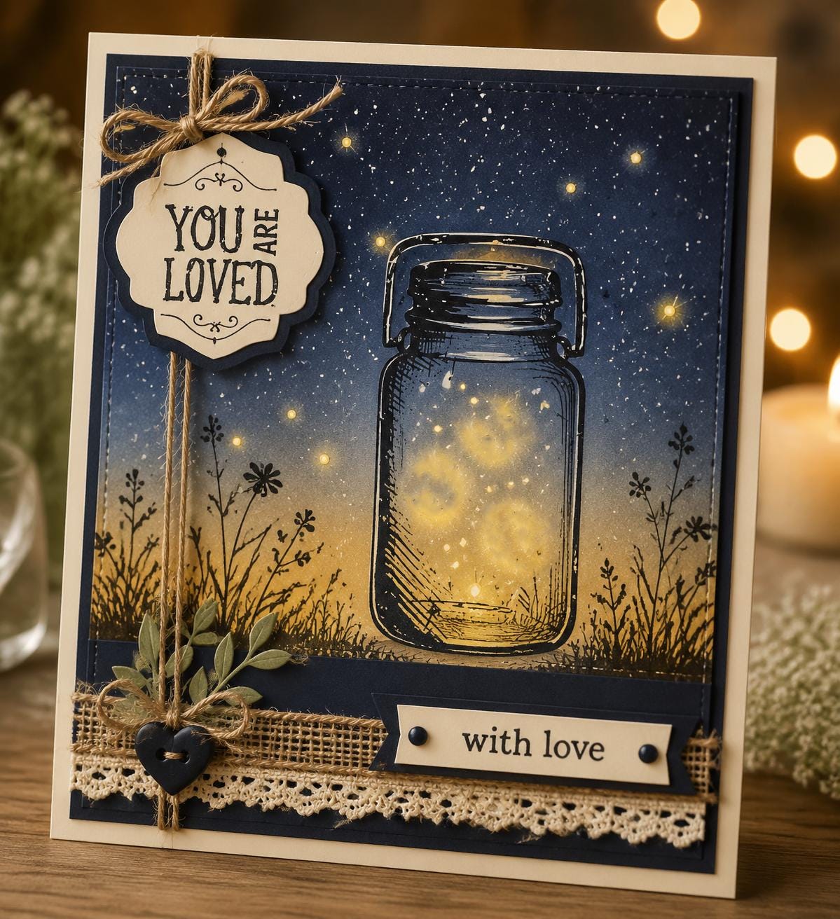 Fireflies Clear Silicone Stamp for DIY Scrapbooking (11x20cm)