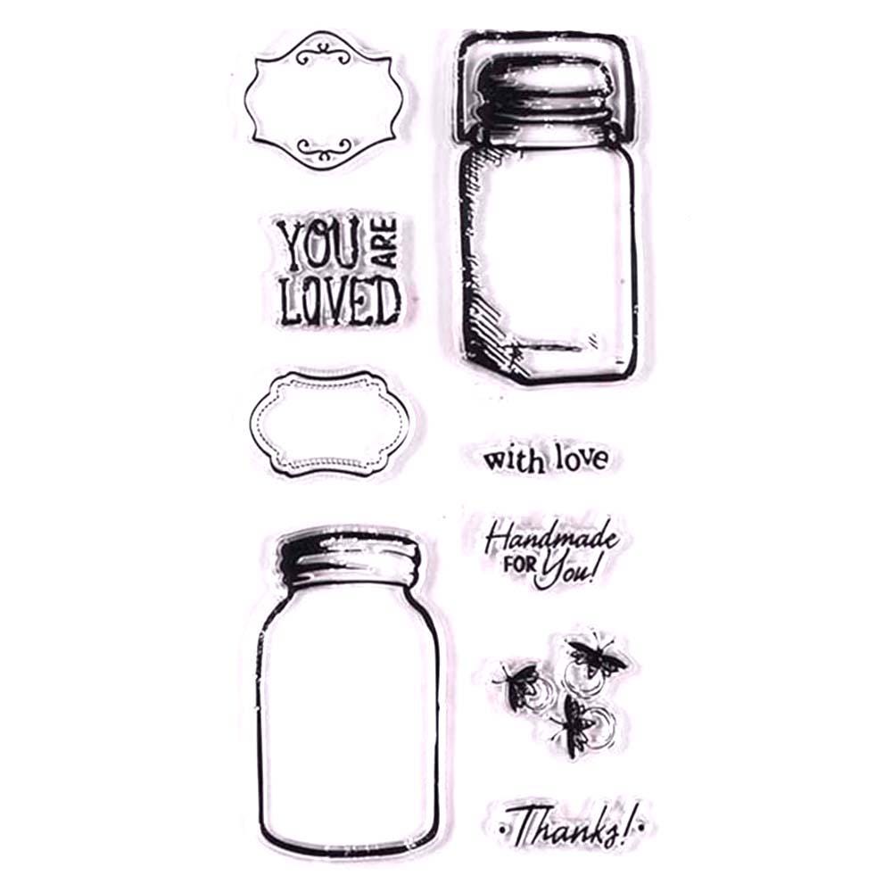 Fireflies Clear Silicone Stamp for DIY Scrapbooking (11x20cm)