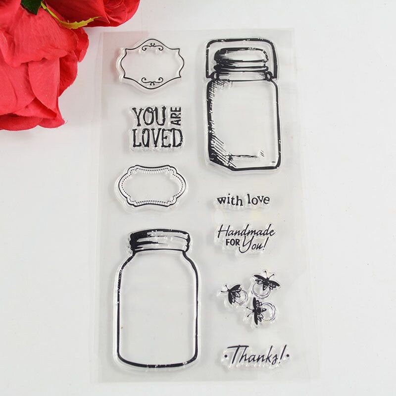 Fireflies Clear Silicone Stamp for DIY Scrapbooking (11x20cm)