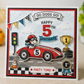 Party Time Clear Stamp Set, Celebration Stamps for Cards