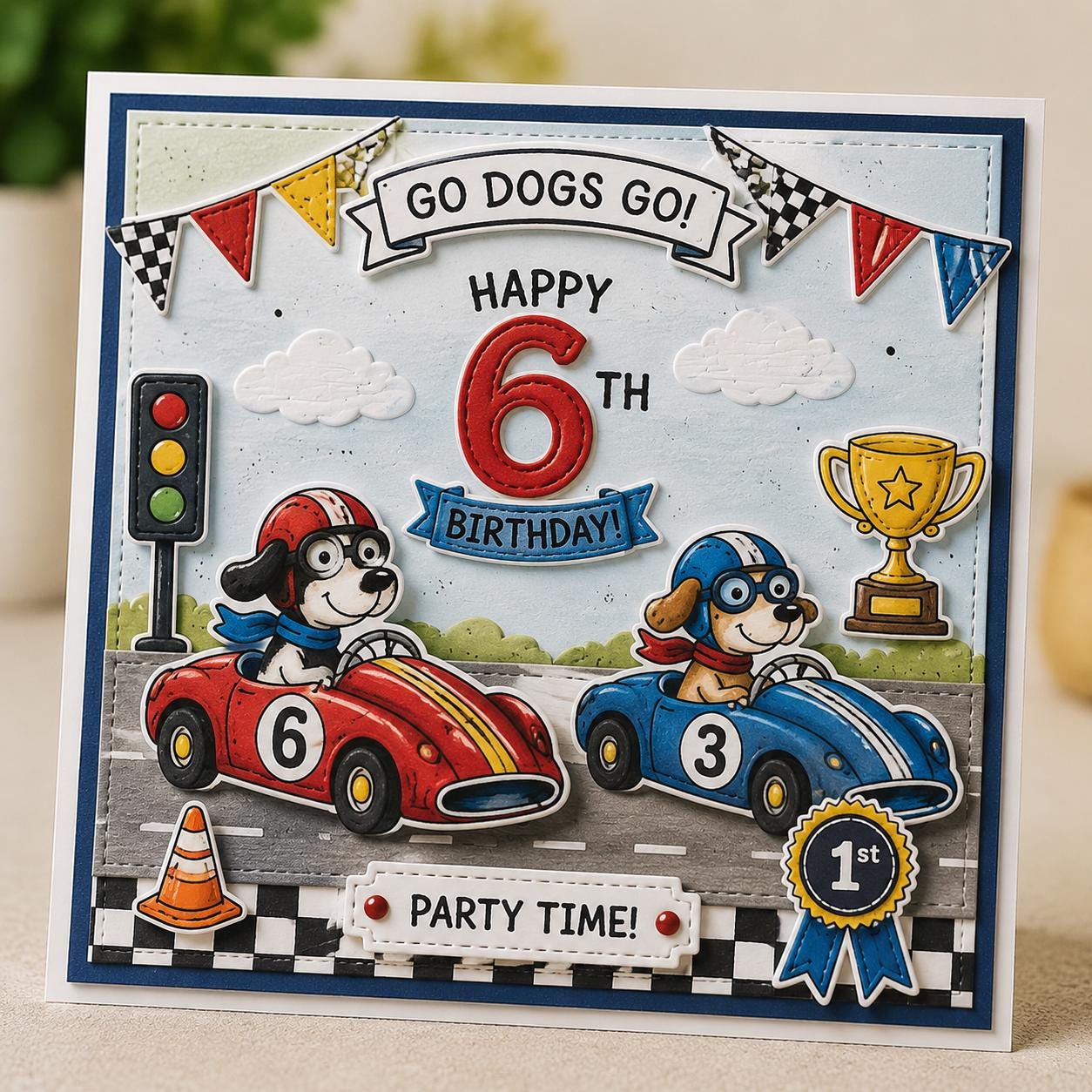Party Time Clear Stamp Set, Celebration Stamps for Cards