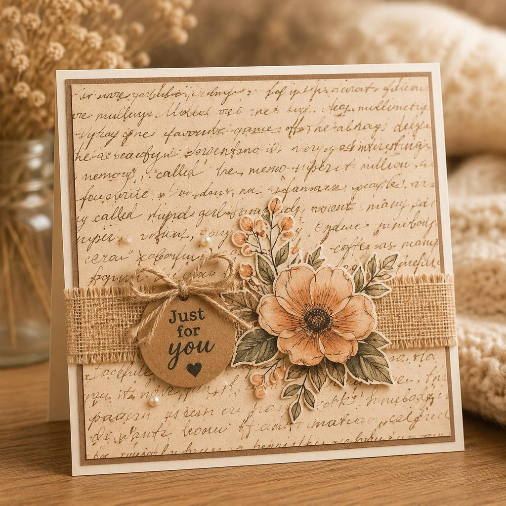 Newspaper Print Clear Stamp, Scrapbooking Rubber Seal (10x10cm)