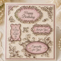 Flower Lace Frame Clear Stamps, DIY Scrapbooking (14x18cm)