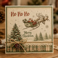Christmas Reindeer Clear Stamps, Holiday Scrapbooking (15.5x20cm)