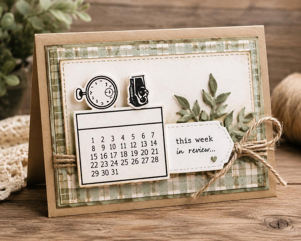 Calendar Date Clear Stamps for Scrapbooking & Card Making