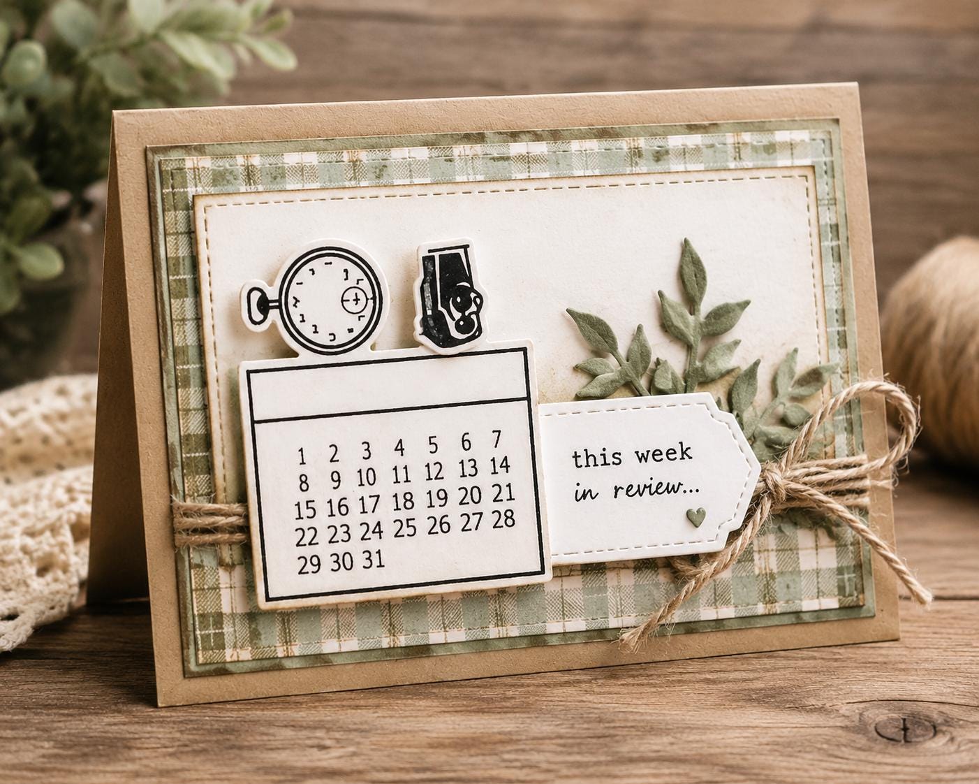 Calendar Date Clear Stamps for Scrapbooking & Card Making