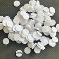 1000 White Felt Circles, 1cm Fabric Appliques for Crafts