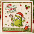 Monster Christmas Clear Stamps, Holiday Silicone Stamps for Cards