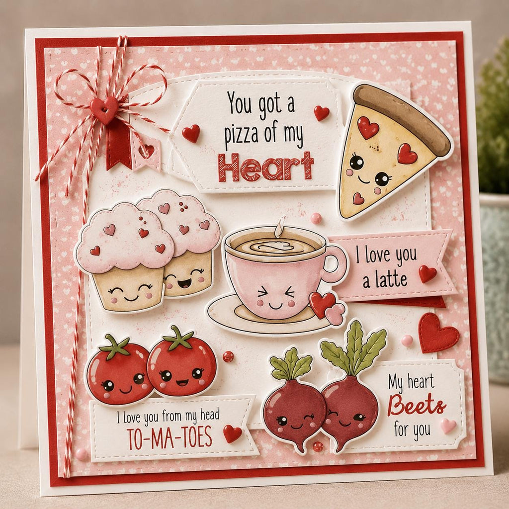 Kawaii Food Clear Stamps, DIY Scrapbooking, Card Making