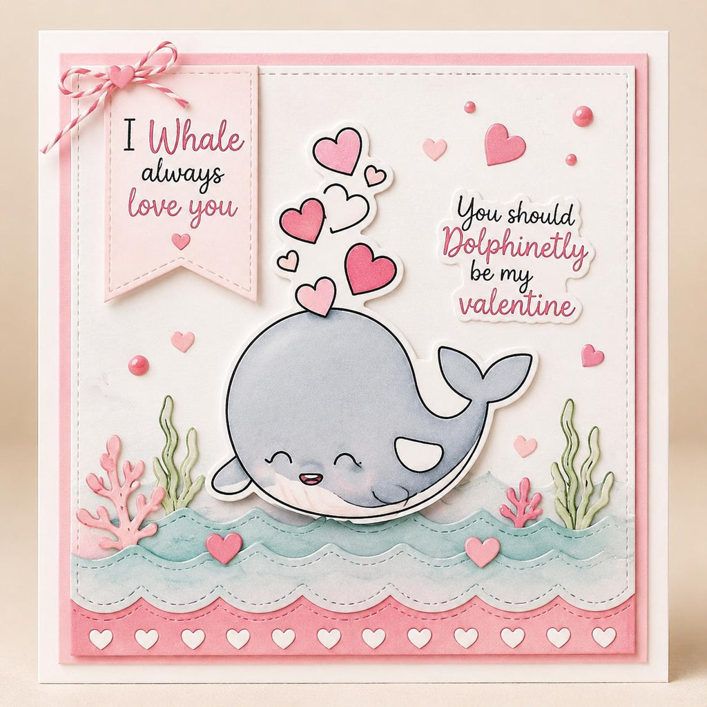 Sea Animal Clear Stamps, Ocean Silicone Stamps for Scrapbook Cards