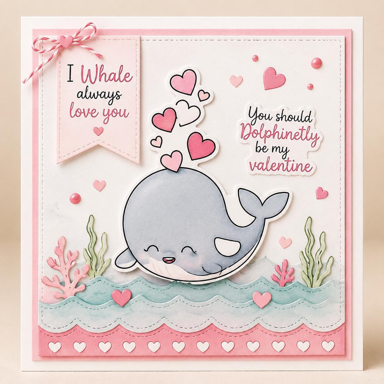 Sea Animal Clear Stamps, Ocean Silicone Stamps for Scrapbook Cards