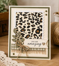 Leopard Print Clear Stamp, DIY Scrapbooking Stamp (5.6x5.6 inch)