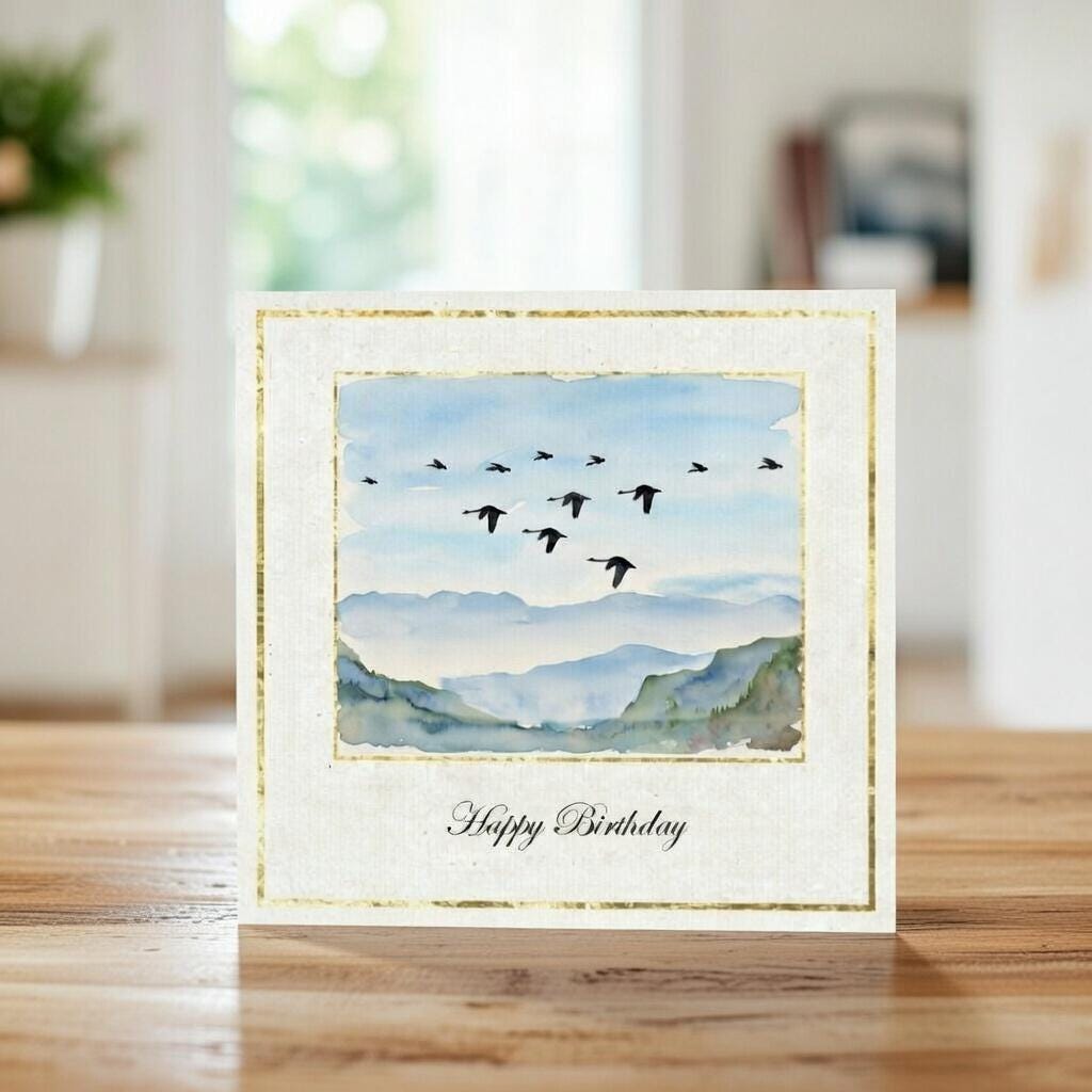 Birds on a Wire Clear Stamp Set for Cards and Scrapbooks