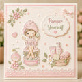 Spa Day Clear Stamp Set for Cards, Journals and Scrapbooking