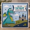 Dragon Defender Clear Stamp Set, Fantasy Stamps for Cards
