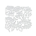 Flower Berry Leaf Metal Cutting Dies, 12 Piece Floral Stencils for Cards