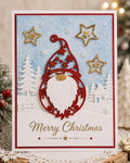 Santa Claus Metal Cutting Die, Christmas Stencil for Cards