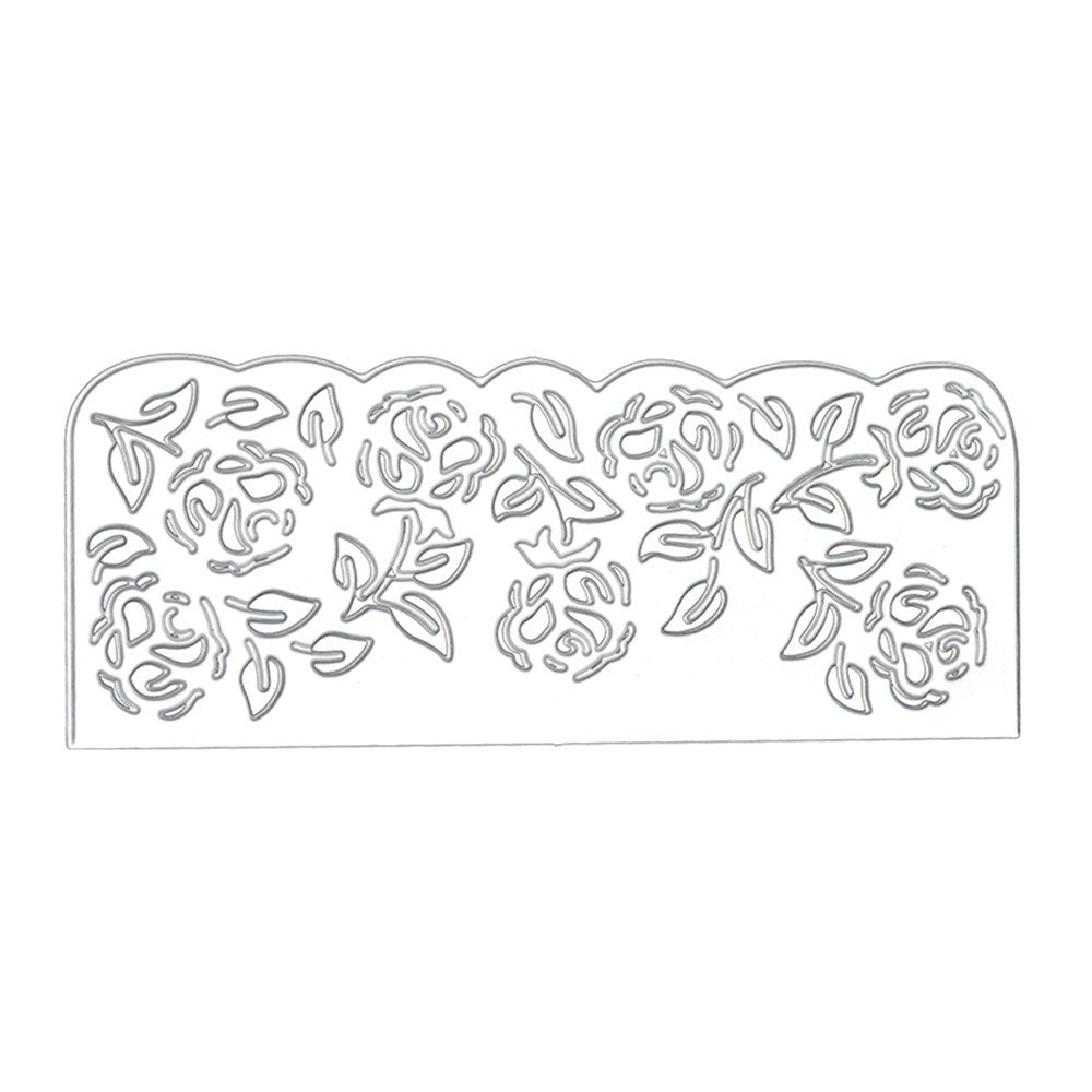 Lace Flower Border Cutting Dies, Invitation Card Stencil