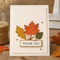 Leaf Metal Cutting Dies, 8 Piece Botanical Stencil Set for Cards