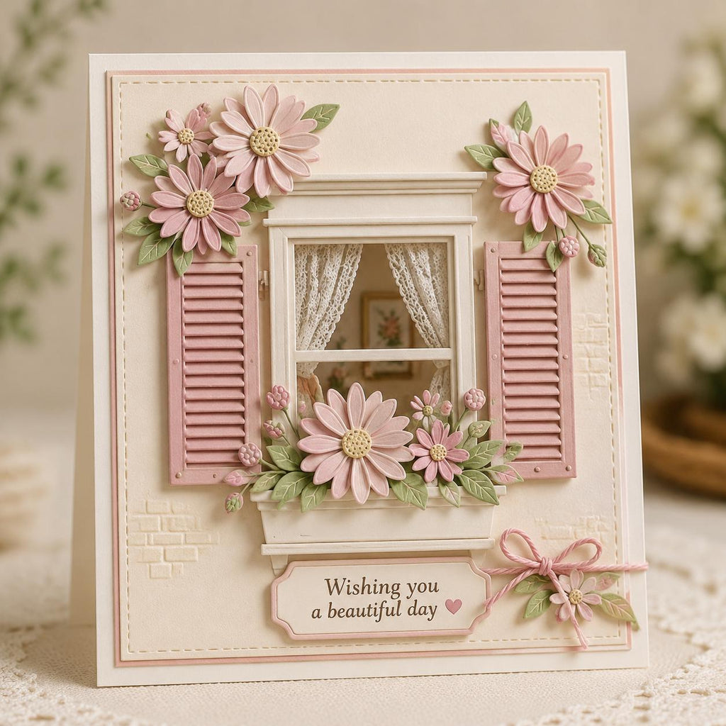 Daisy Flower Metal Cutting Dies, Card Scrapbooking Stencils