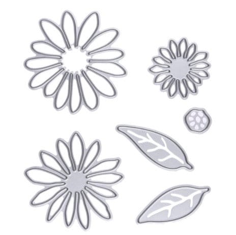 Daisy Flower Metal Cutting Dies, Card Scrapbooking Stencils