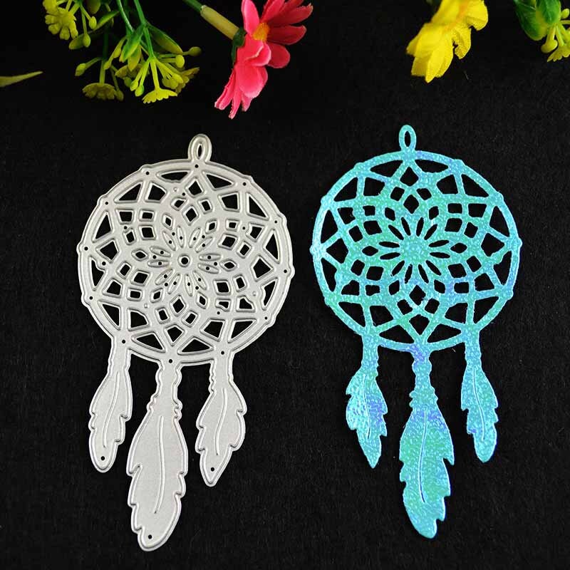 Dream Catcher Metal Cutting Die, Boho Stencil for Scrapbook Cards