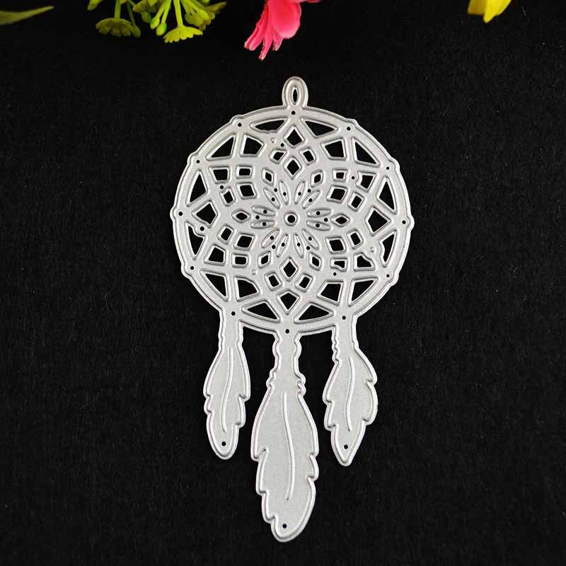 Dream Catcher Metal Cutting Die, Boho Stencil for Scrapbook Cards