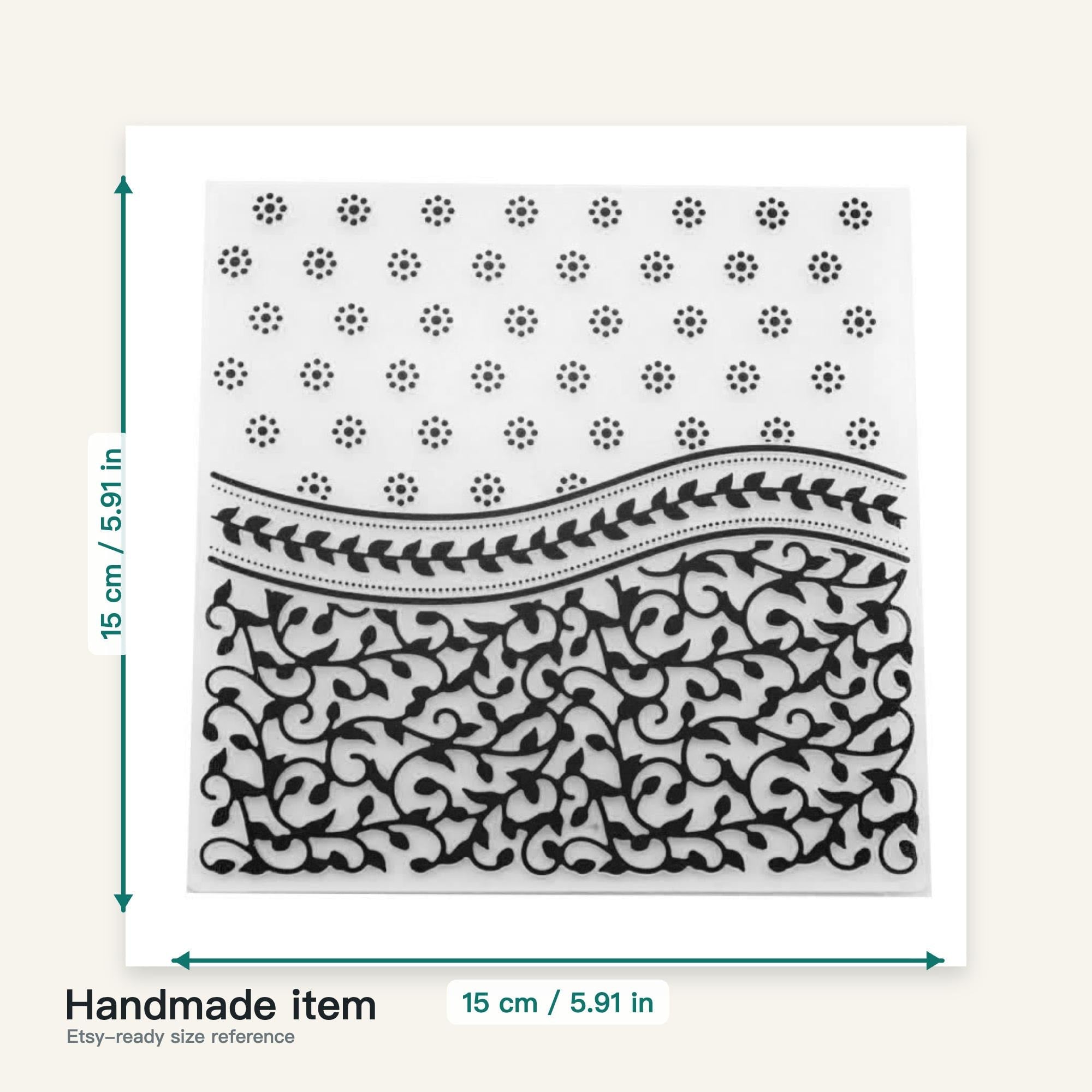 Daisy Dot Embossing Folder, 15 x 15 cm Floral Pattern