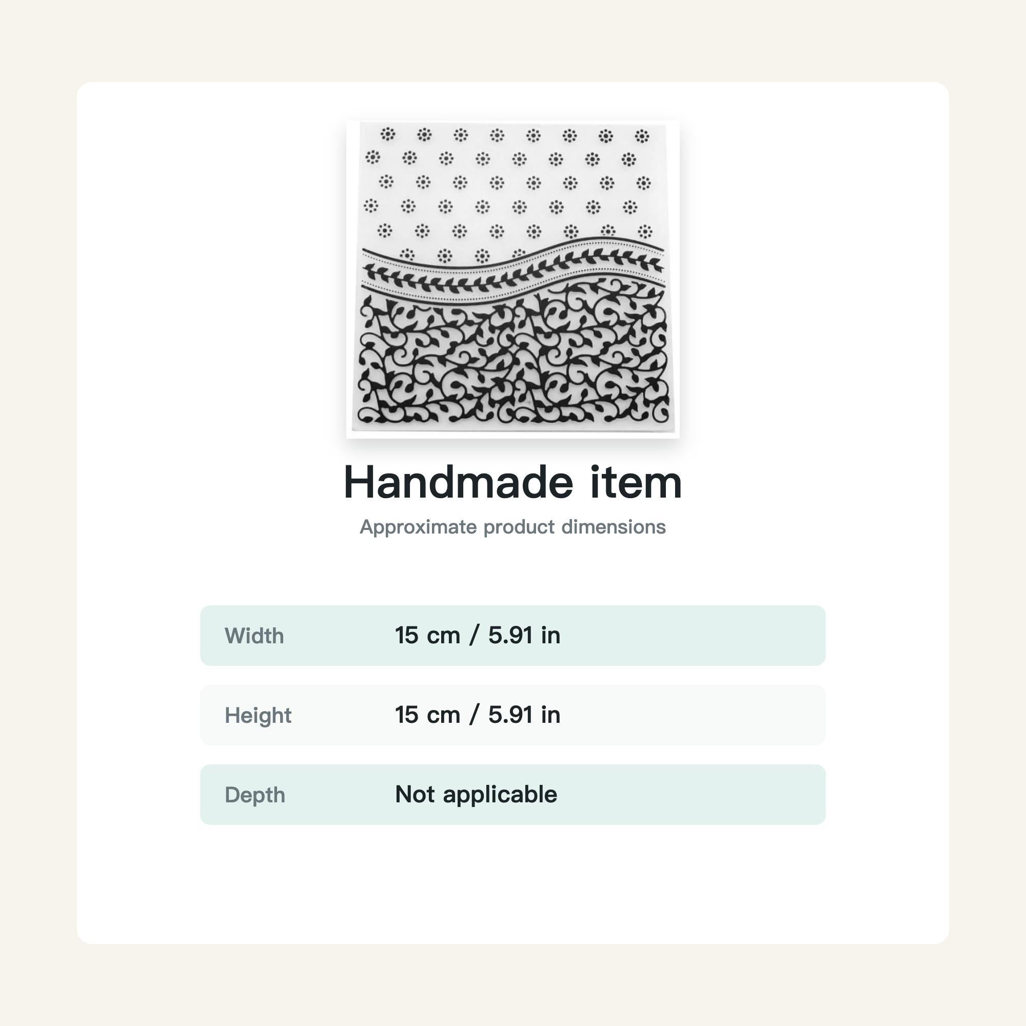 Daisy Dot Embossing Folder, 15 x 15 cm Floral Pattern
