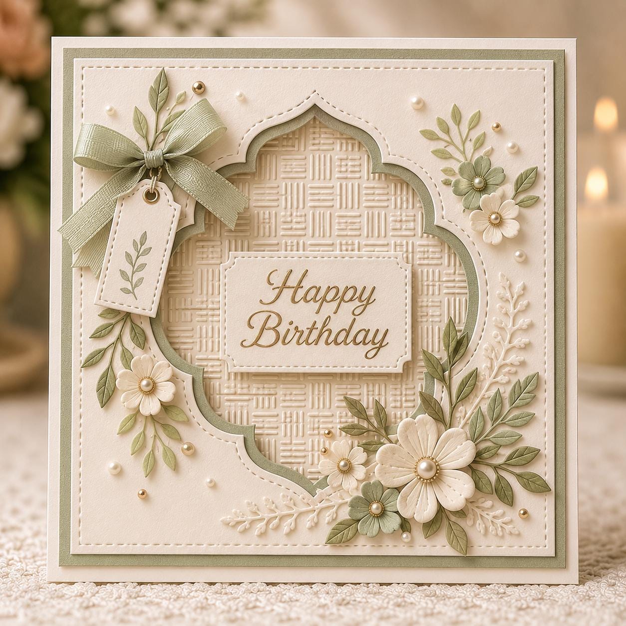 Woven Texture Embossing Folder for Cards, 12.7 x 17.8 cm