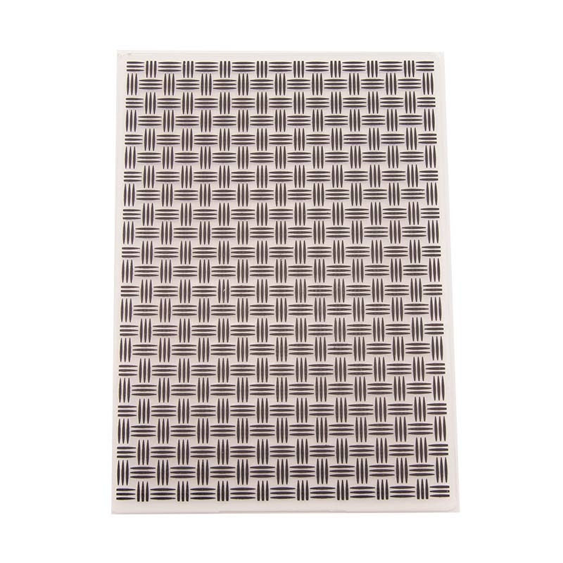 Woven Texture Embossing Folder for Cards, 12.7 x 17.8 cm