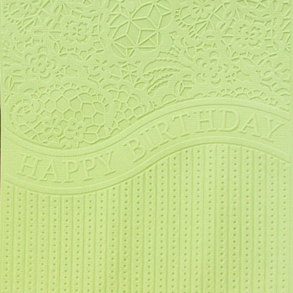 Happy Birthday Embossing Folder, Card Making, Scrapbooking (15x15cm)