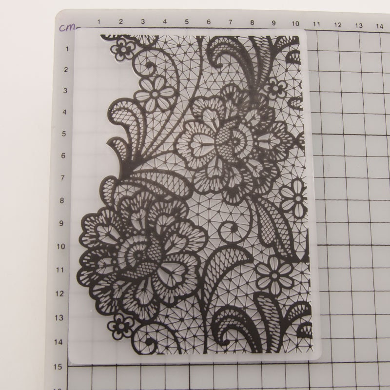 Lace Flower Embossing Folder, Card Making Paper Crafts (10.5x14.8cm)