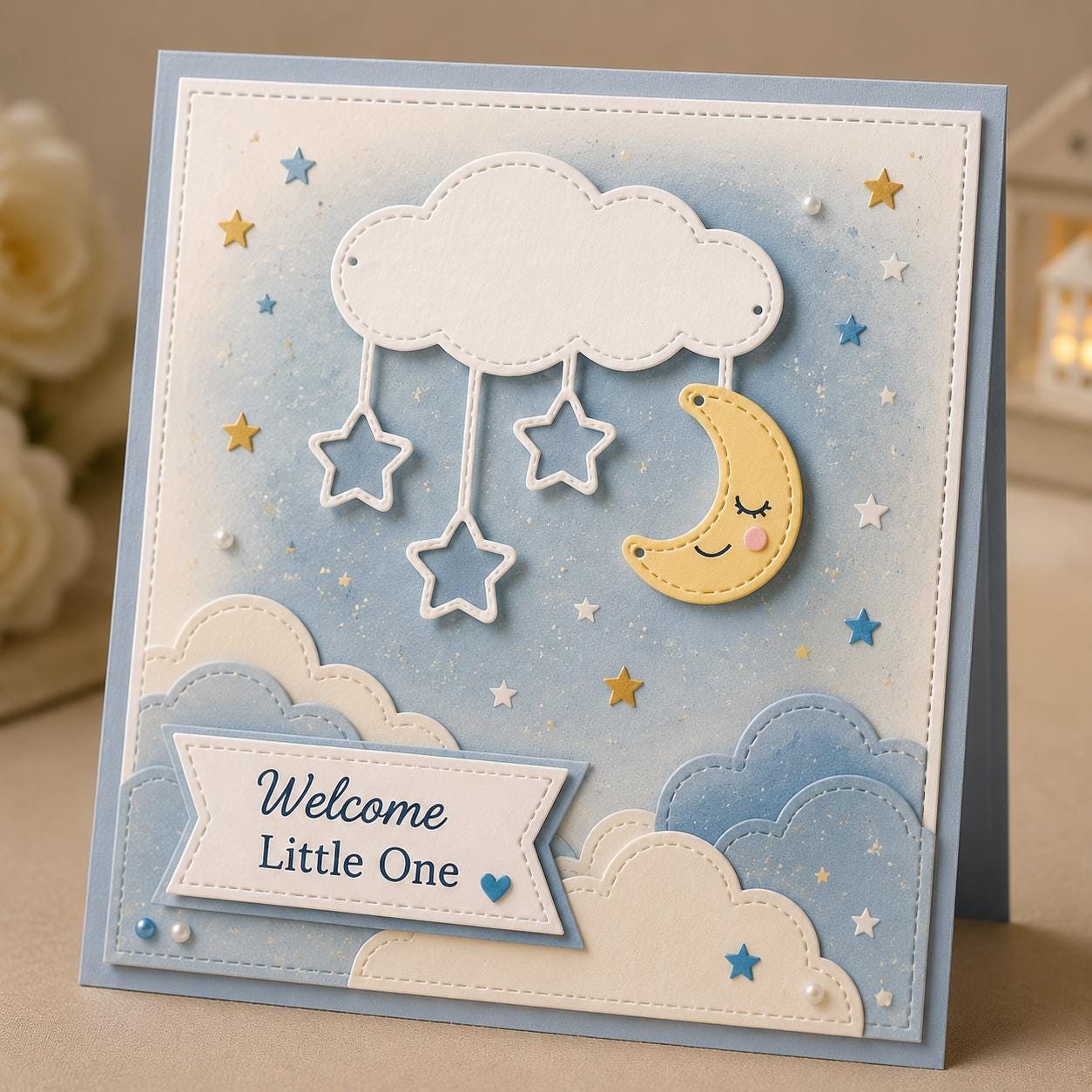 Cloud Moon Star Metal Cutting Die Stencil for Scrapbooking