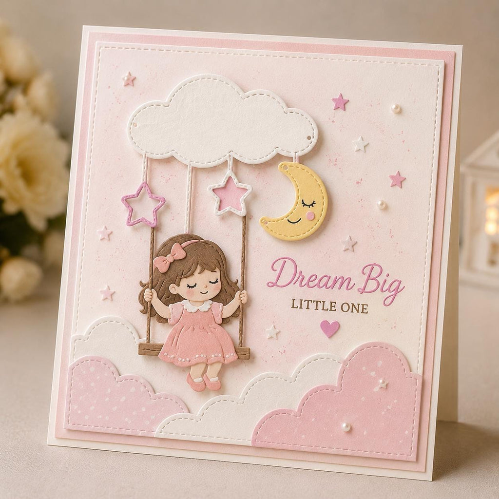 Cloud Moon Star Metal Cutting Die Stencil for Scrapbooking