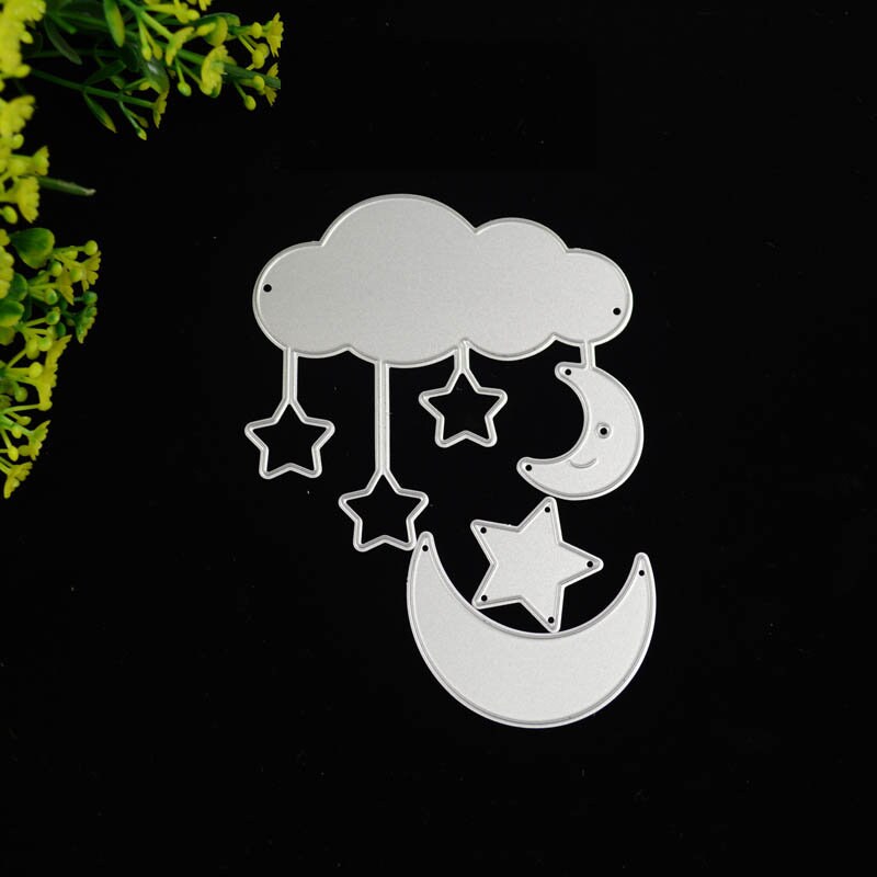 Cloud Moon Star Metal Cutting Die Stencil for Scrapbooking