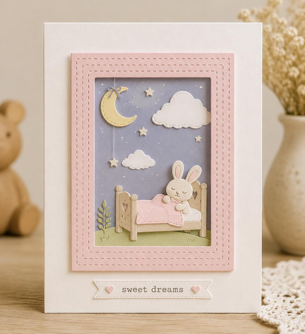Stitched Frame Metal Cutting Dies for Cards and Scrapbooking